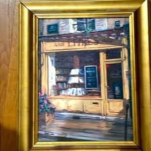 Original oil painting by George Botich Pyramid of Books Artwork